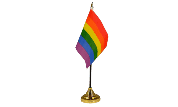 Rainbow (LGBT) Table Flags